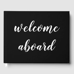 Livro De Visitas boa vinda a bordo do roteiro