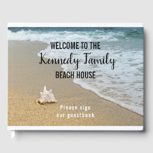 Livro De Visitas Boa vinda litoral da casa de praia da família do