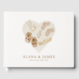 Livro De Visitas Boho Nursery Chic Chá de fraldas Guest Book