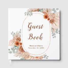 Livro de Visitas Boho Terracotta Grama das Pampas