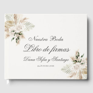 Livro De Visitas Boho Wedding Espanhol