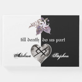 Livro De Visitas Boho Wildflower Gothic Viking Eternal Love Casamen