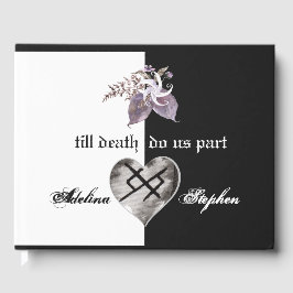 Livro De Visitas Boho Wildflower Gothic Viking Eternal Love Casamen