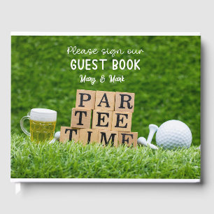 Livro De Visitas Bola de golfe em grama verde golfista