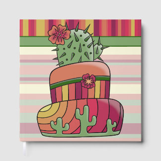 Livro De Visitas Bolo de Casamento de Cactus