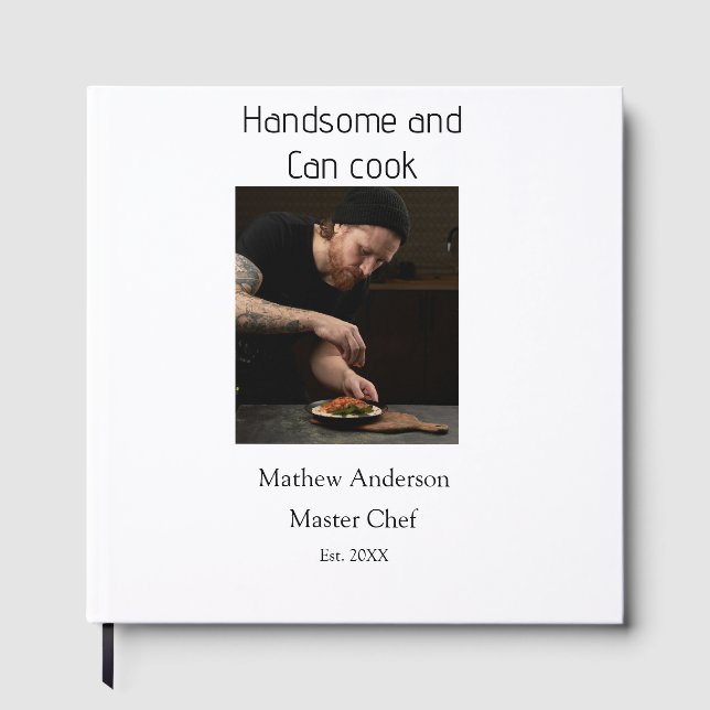 Livro De Visitas Bonito e pode cozinhar adicionar nome master chef  (Frente)