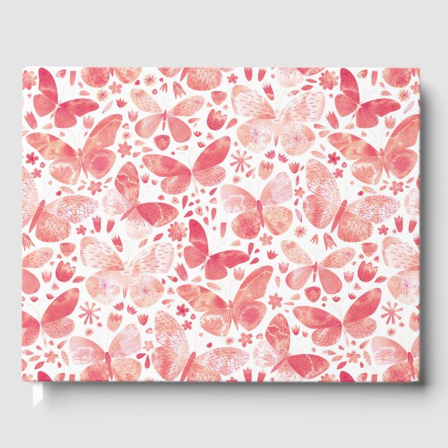 Livro De Visitas Borboleta Aquarela (Frente)