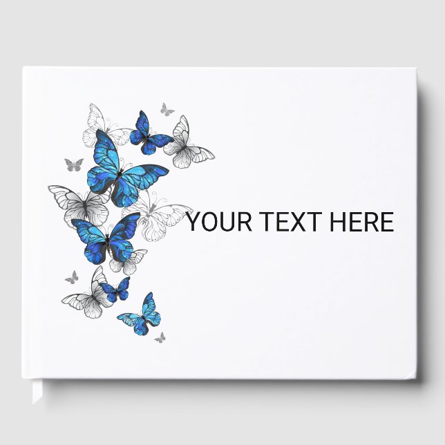 Livro De Visitas Borboletas Azuis Morpho (Frente)
