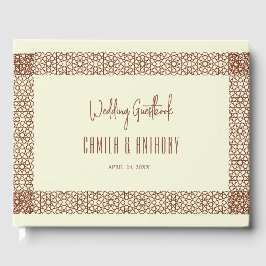 Livro De Visitas Borda do Solteiro Geométrico Islâmico Russo de Bei