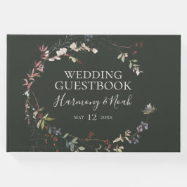 Livro De Visitas Botânica de Natal | Casamento Verde Escuro