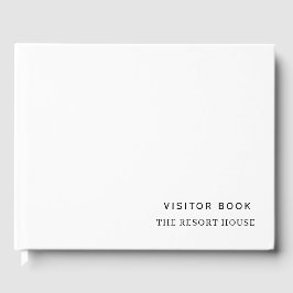 Livro De Visitas Branco minimalista | Catálogo de Sinais de Convida