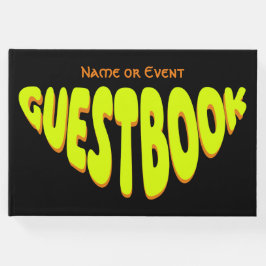 Livro De Visitas Bubble Chubby Retroamarelo Personalizado