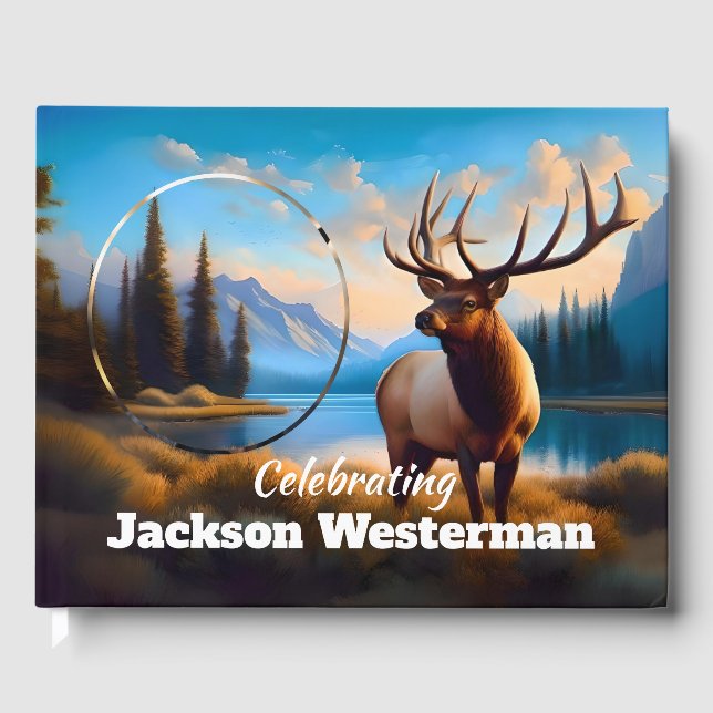 Livro De Visitas Bull Elk no Mountain Lake Memorial (Frente)