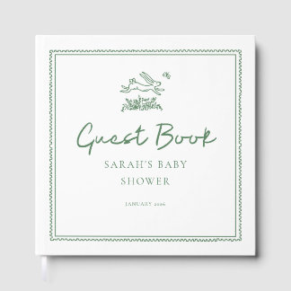 Livro De Visitas Bunny Rabbit Baby Shower Guest Book