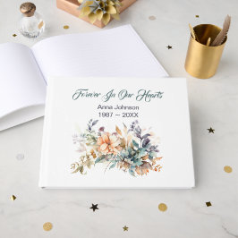 Livro De Visitas Buquê Floral Sobre Branco