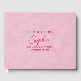 Livro De Visitas Caderno de Recordações Cartas Burgundy para a Noiv