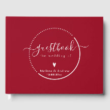 Caligrafia Elegante - Casamento Vermelho Carmine