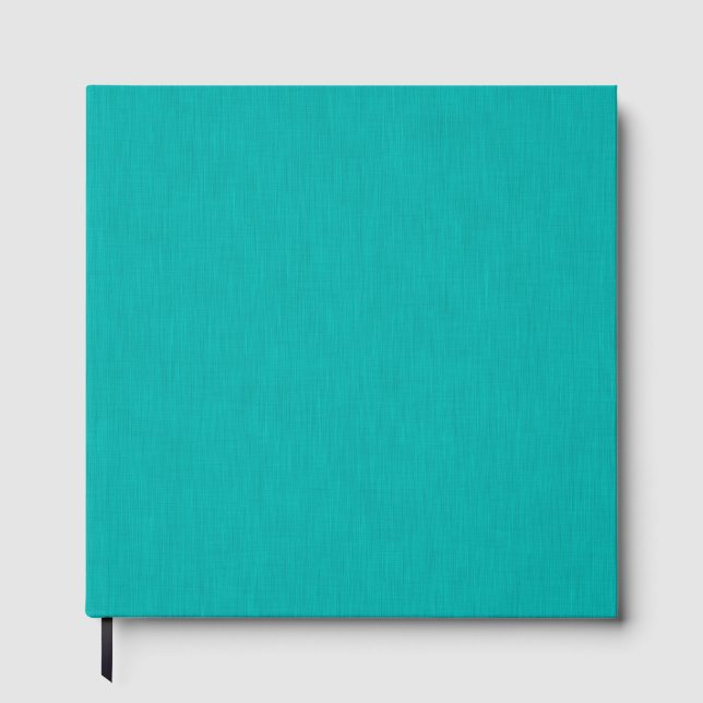 Livro De Visitas Calm & simple  Turquoise textured background  (Frente)