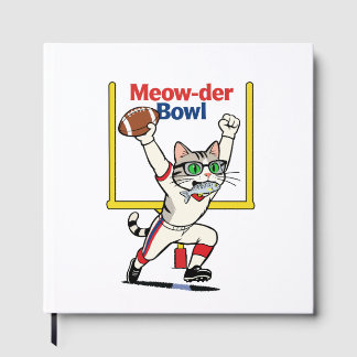 Livro De Visitas Campeão do Meow-der Bowl Futebol de Gato 