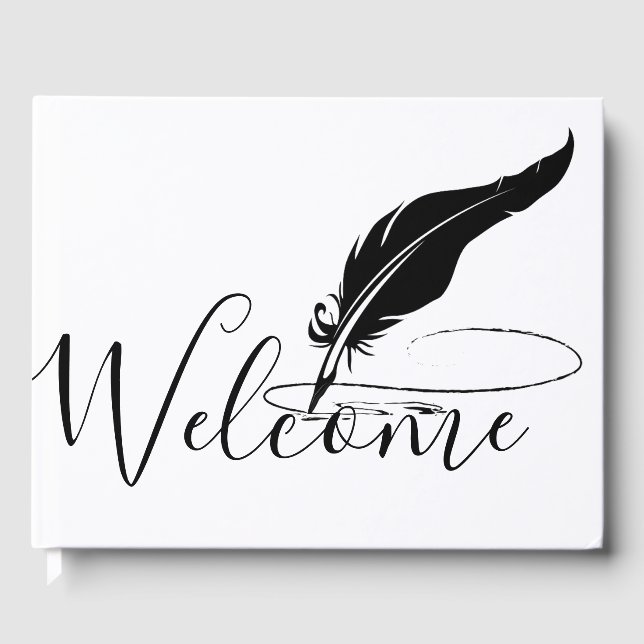 Livro De Visitas Caneta tinteiro personalizada (Frente)