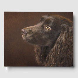 Livro De Visitas Cão De Cabelo Castanho