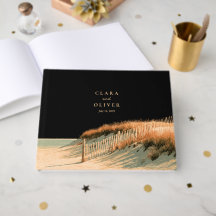 Capa Dourada de Casamento de Duna de Cape Cod em A