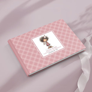Livro De Visitas Caprichosa menina engraçada convidada para anivers