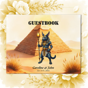 Livro De Visitas Cartoon Anubis - Deus Egípcio do Pós-Vida