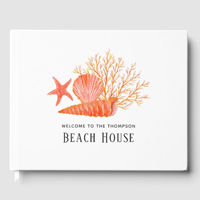 Livro De Visitas Casa de Praia Coral Vivo (Frente)