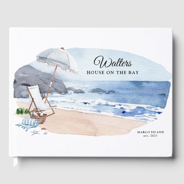 Livro De Visitas Casa Náutica Na Baía Beach (Frente)