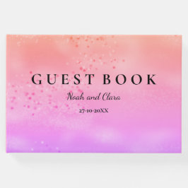 Livro De Visitas Casamento Arco-íris Amor de Trendência Colorida