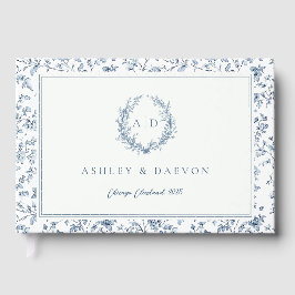 Livro De Visitas Casamento Blue Chinoiserie