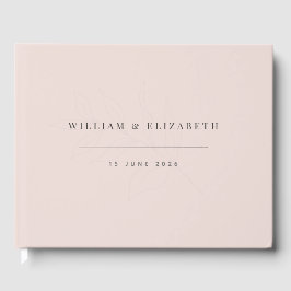Livro De Visitas Casamento Botânico Minimalista | Beijo Quente