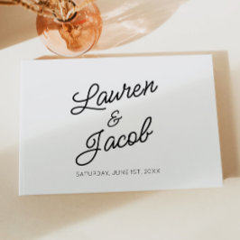 Livro De Visitas Casamento branco mínimo minimalista moderno