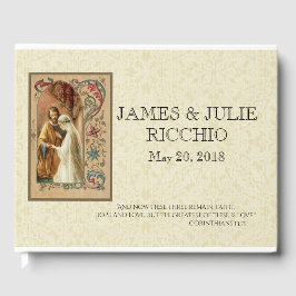 Livro De Visitas Casamento Católico Tradicional, Virgem Abençoada M