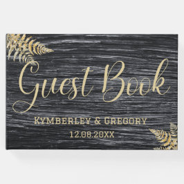 Livro De Visitas Casamento Chic Moderno Rústico em Fazenda de Celei