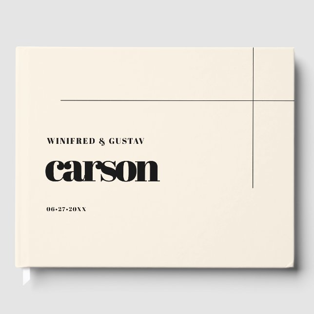 Livro De Visitas Casamento Chic Simples (Frente)