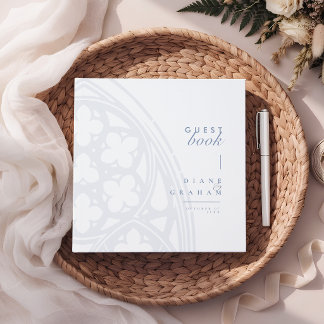 Livro De Visitas Casamento Clássico Gótico Vintage Elegante Minimal