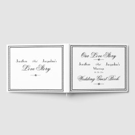 Livro De Visitas Casamento Clássico Simples e Minimalista