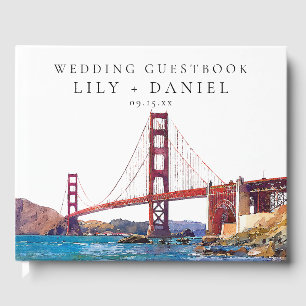Livro De Visitas Casamento com Aquarela de São Francisco