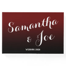 Casamento com Efeito Ombre Burgundy e Preto
