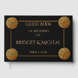 Livro De Visitas Casamento com Nó Celta Triplo