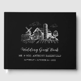 Livro De Visitas Casamento com o Barn Ocidental do País