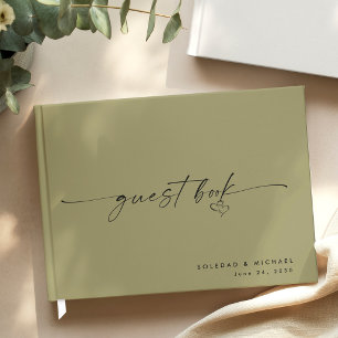 Livro De Visitas Casamento com Roteiro de Sabedoria Minimalista Mod