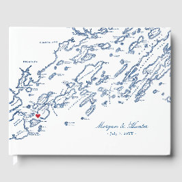 Livro De Visitas Casamento da Baía de Maine Casco, Ilha de Picos