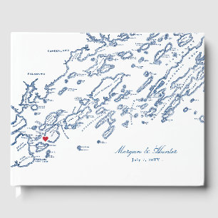 Livro De Visitas Casamento da Baía de Maine Casco, Ilha de Picos