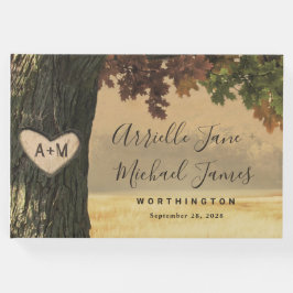 Livro De Visitas Casamento da Floresta Russa do País da Árvore de C