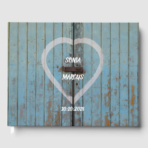 Livro De Visitas Casamento da porta Rustic Barn