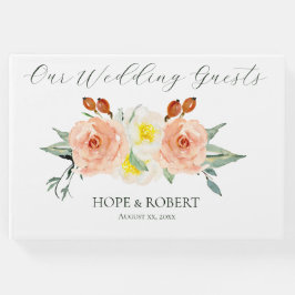 Livro De Visitas Casamento das Flores de Verão Brilhantes