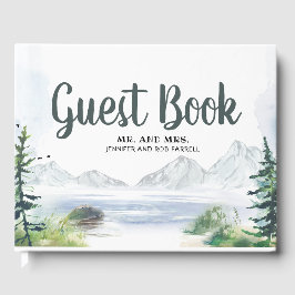 Livro De Visitas Casamento das Montanhas Woodsy Nature
